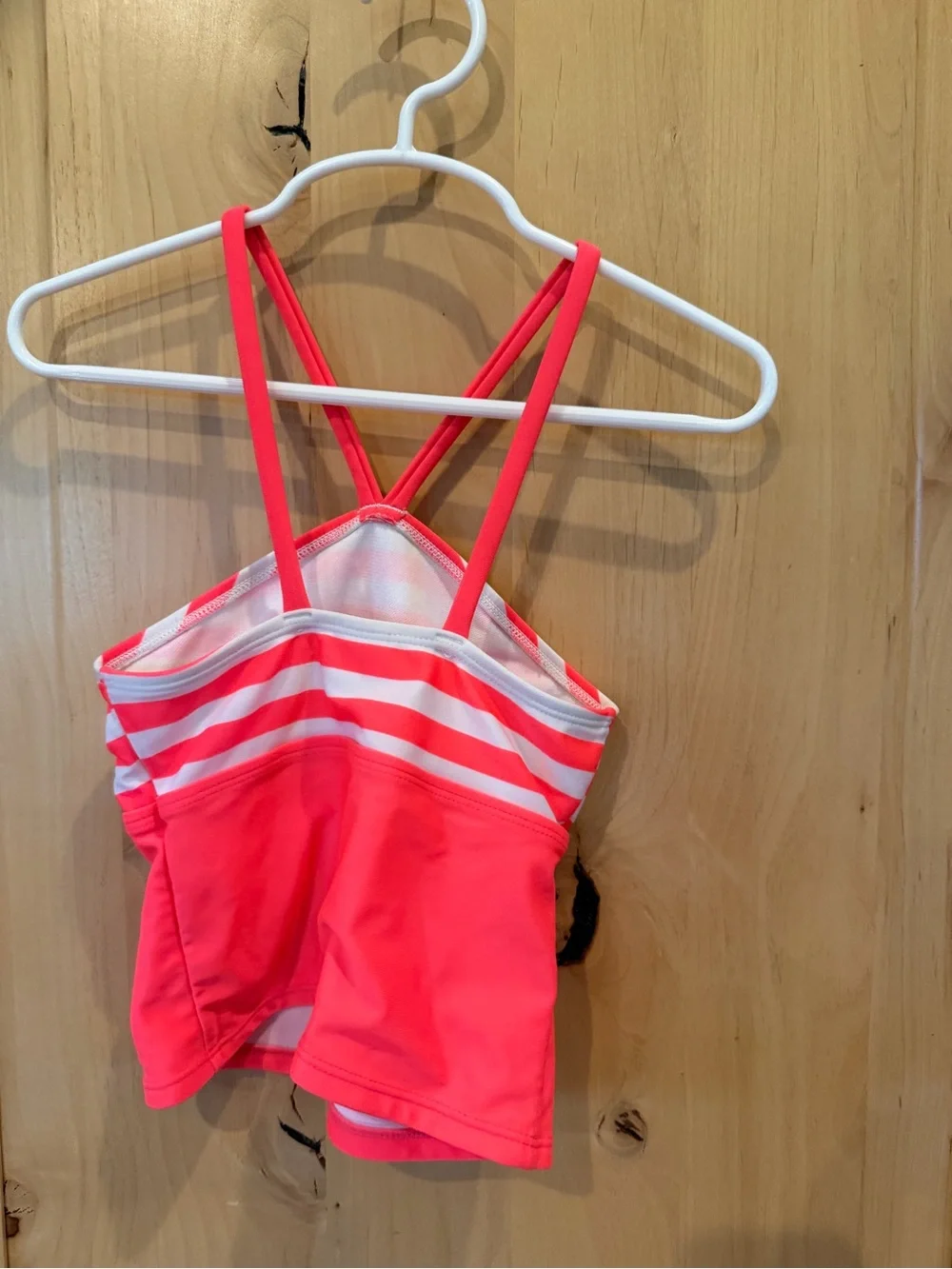 Cat & Jack Girls Neon Pink Flamingo Two-Piece Swimsuit